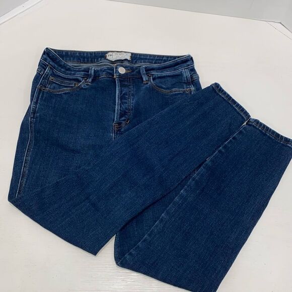 Free People Medium Rise Button Fly Medium Wash Skinny Jeans Size 27 - Picture 5 of 14